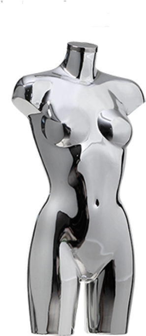 Plastic Torsos Code 120-silver - Mannequin (437x800), Png Download