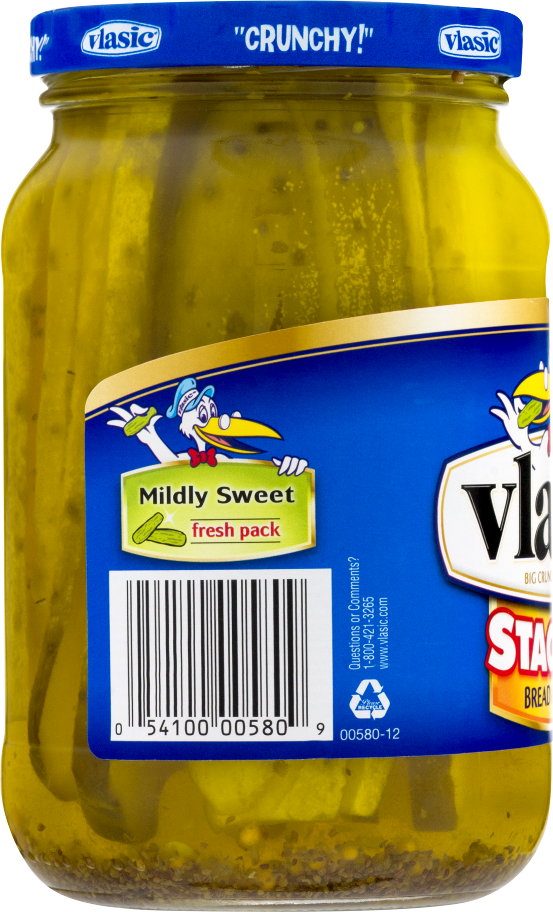 Canning Supplies Jars 16 Oz, Kit With Bread And Butter - Vlasic Bread & Butter Spears - 24 Fl Oz Jar (1800x1800), Png Download