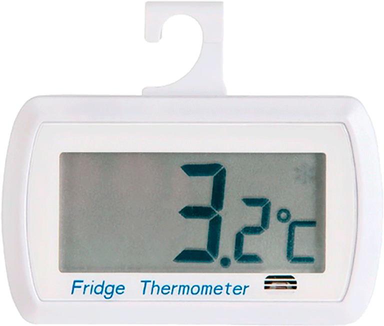 Termómetro Digital Para Neveras Con Indicador De Alerta - Digital Fridge Thermometer (1000x1000), Png Download