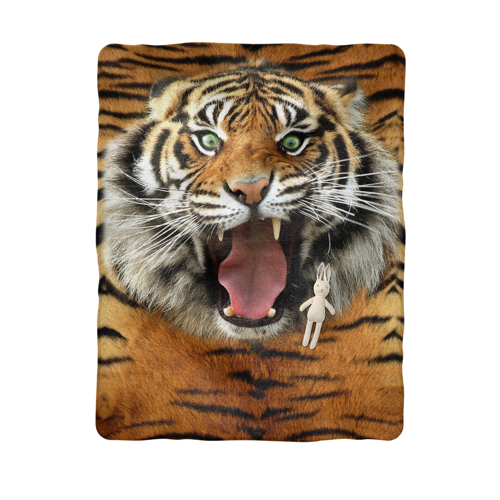 Fierce Tiger Sublimation Baby Blanket - Point Defiance Zoo & Aquarium (1024x1024), Png Download