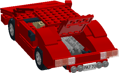Lamborghini Countach Lp400 - Model Car (1122x601), Png Download