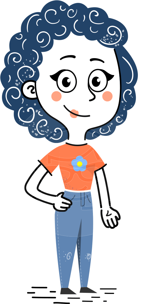 Cassidy Smiles - Flat Design (957x1060), Png Download