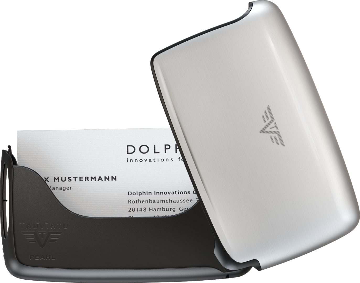 Tru Virtu® Card Case Silver Arrow - Tru Virtu Classic Card Case - Silver Arrow (1373x1080), Png Download
