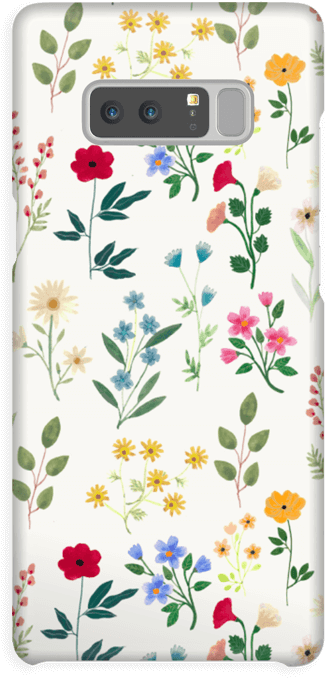 Spring Botanicals Case Galaxy Note8 - Iphone (432x800), Png Download