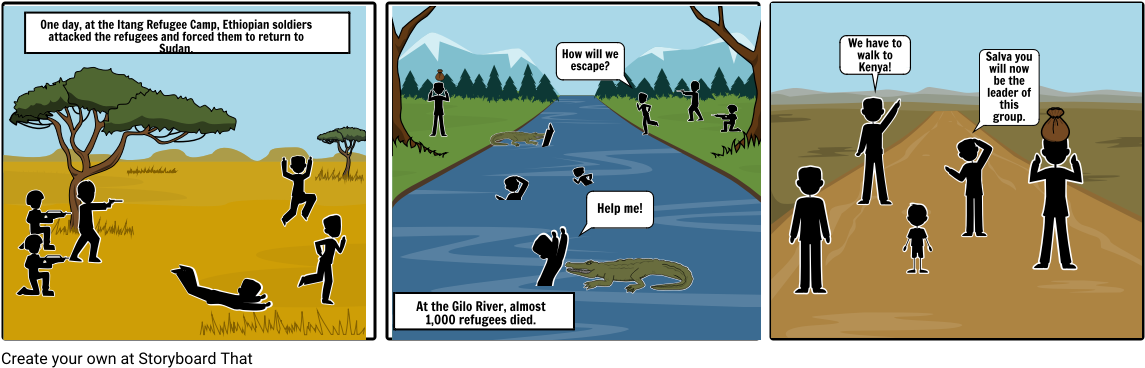 A Long Walk To Water - Long Walk To Water River (1164x385), Png Download