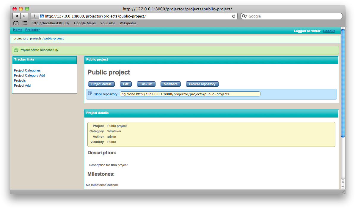 Images/django Projector 01 - Django Application (1207x714), Png Download