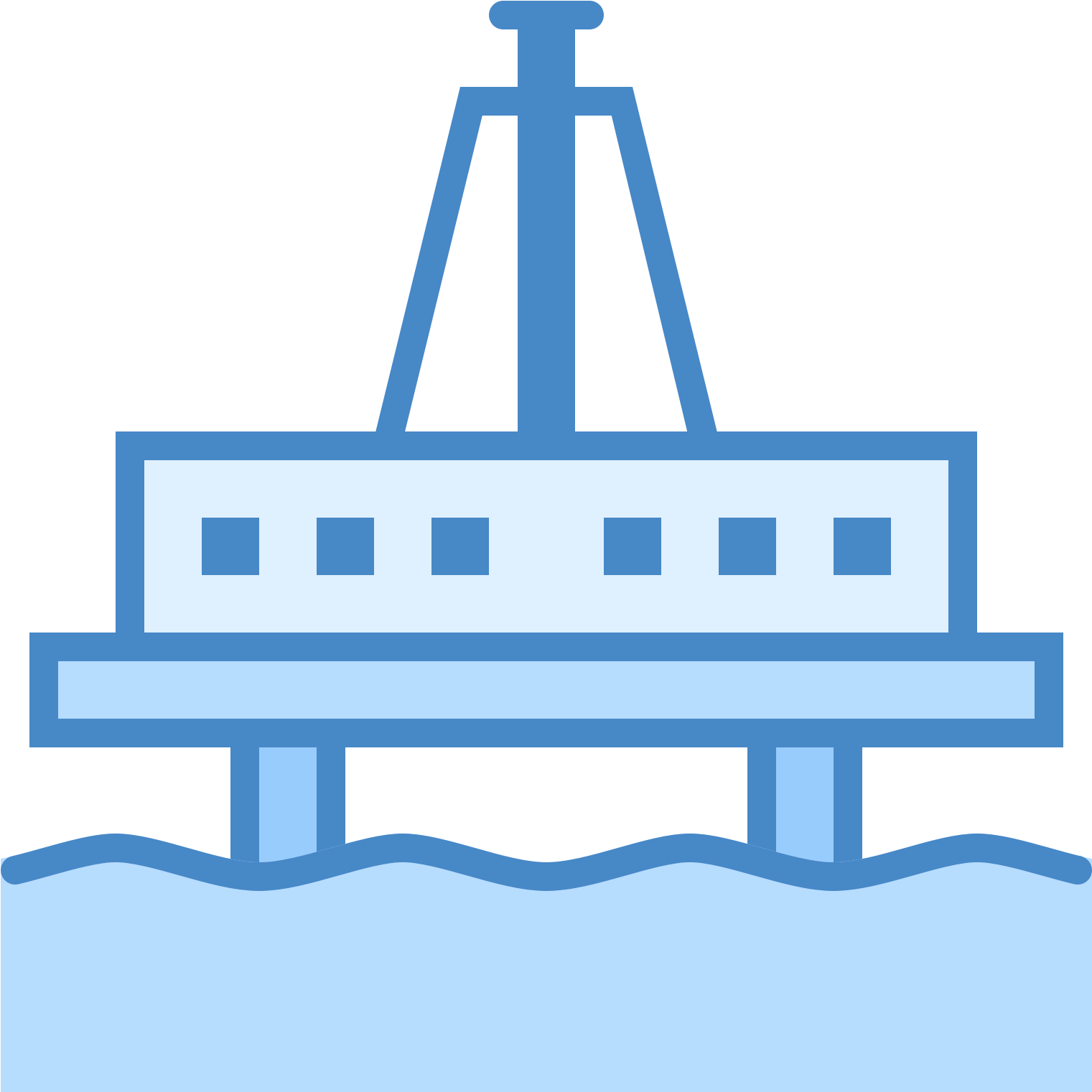 Oil Platform Icon - Oil Platform (1600x1600), Png Download