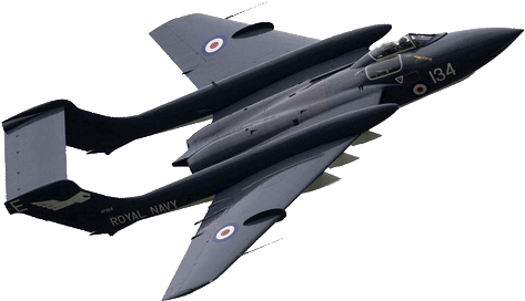 Model Aircraft And Military Land Based Vehicles - De Havilland Sea Vixen (500x320), Png Download