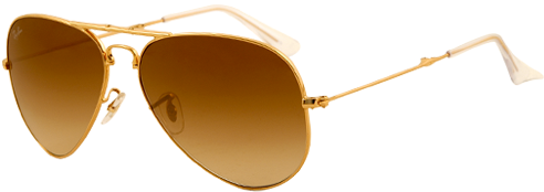 Ray Ban Rb3479 Folding Aviator Arista Brown Sunglasses - Ray-ban Aviator Folding Rb3479 001/51 (arista/faded (500x300), Png Download