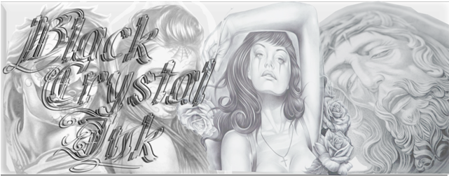 Black Crystal Ink Tattoos Png Free Stock - Ink (640x452), Png Download
