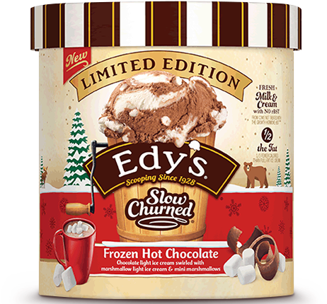 Edy's Frozen Hot Chocolate Ice Cream (500x480), Png Download