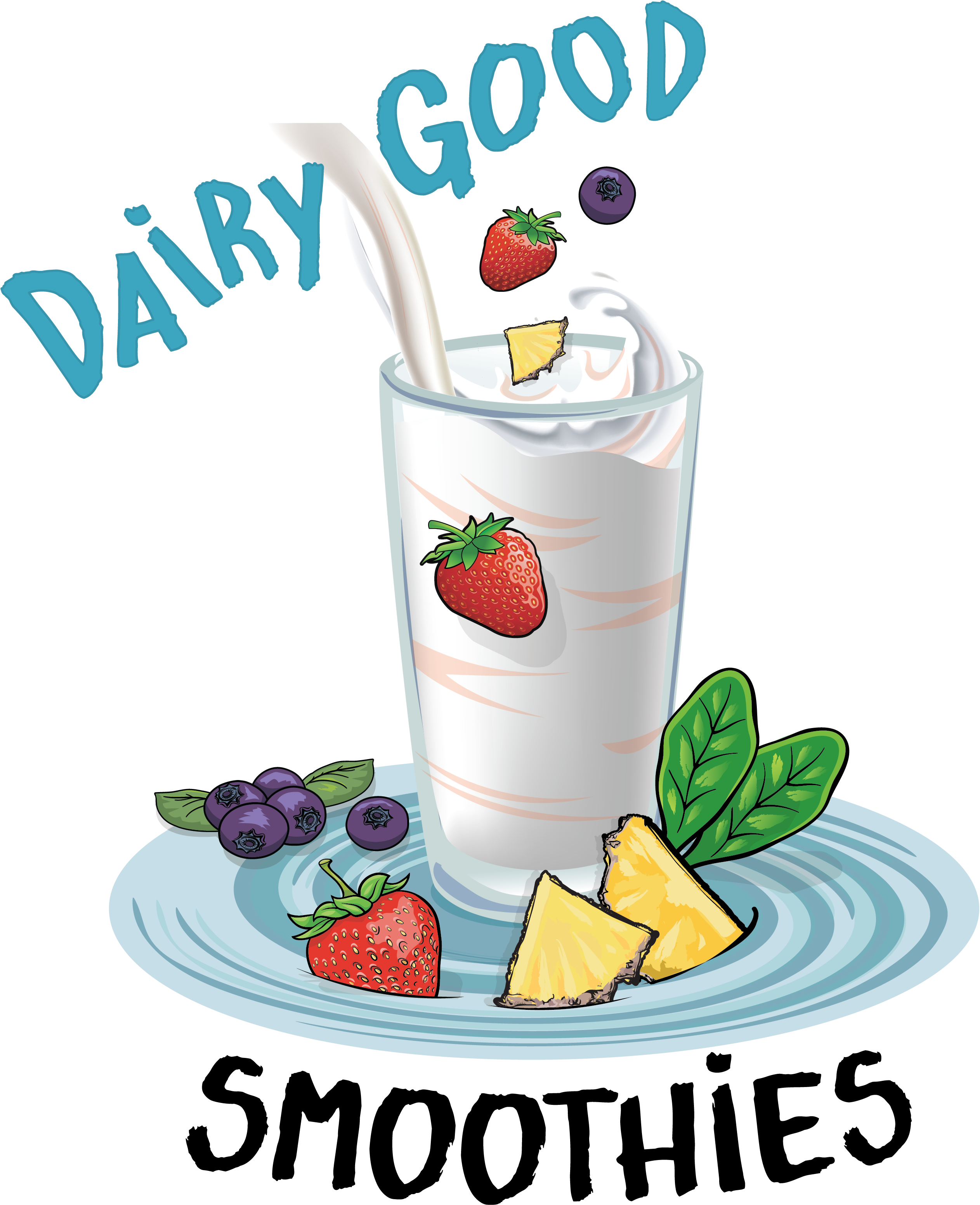 Ne Dairy Smoothie Logo Png - Strawberry (2550x3147), Png Download