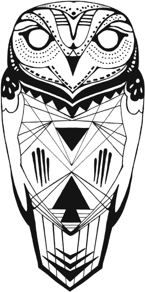 Owl Tattoo Png (500x707), Png Download