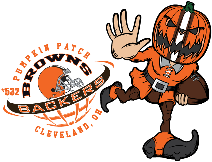Pumpkinhead And The Pumpkin Patch Browns Backers Host (792x612), Png Download