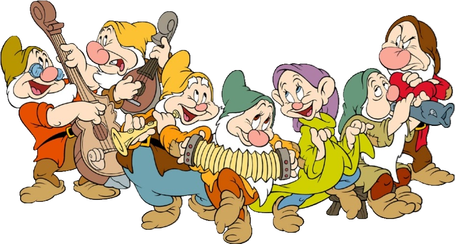 Snow White And The Seven Dwarfs Png Free Download - White And The Seven Dwarfs (929x498), Png Download