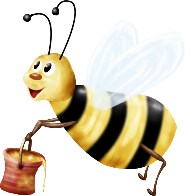 Bee, Abeja, Abelha, Png - Bee (593x629), Png Download