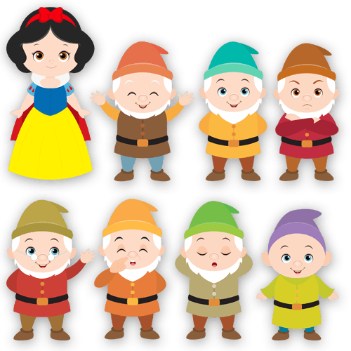 Stickers For Kids - Topo Branca De Neve (500x500), Png Download