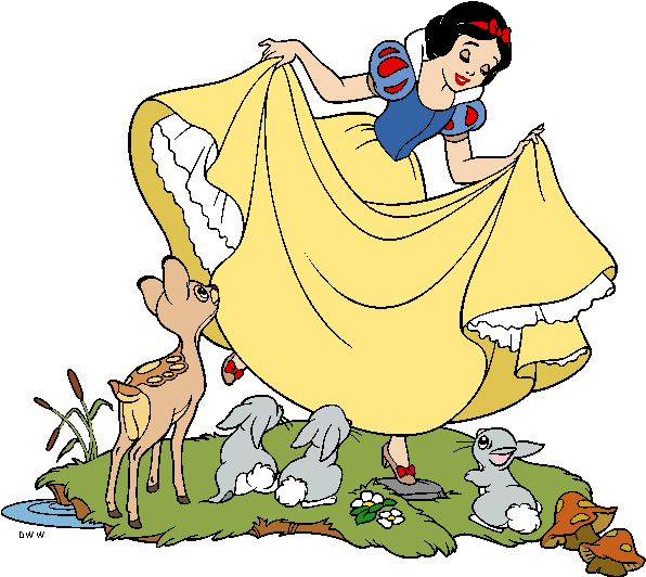 Snow White And The Seven Dwarfs Png Image - Princesas Disney Para Colorear (605x545), Png Download