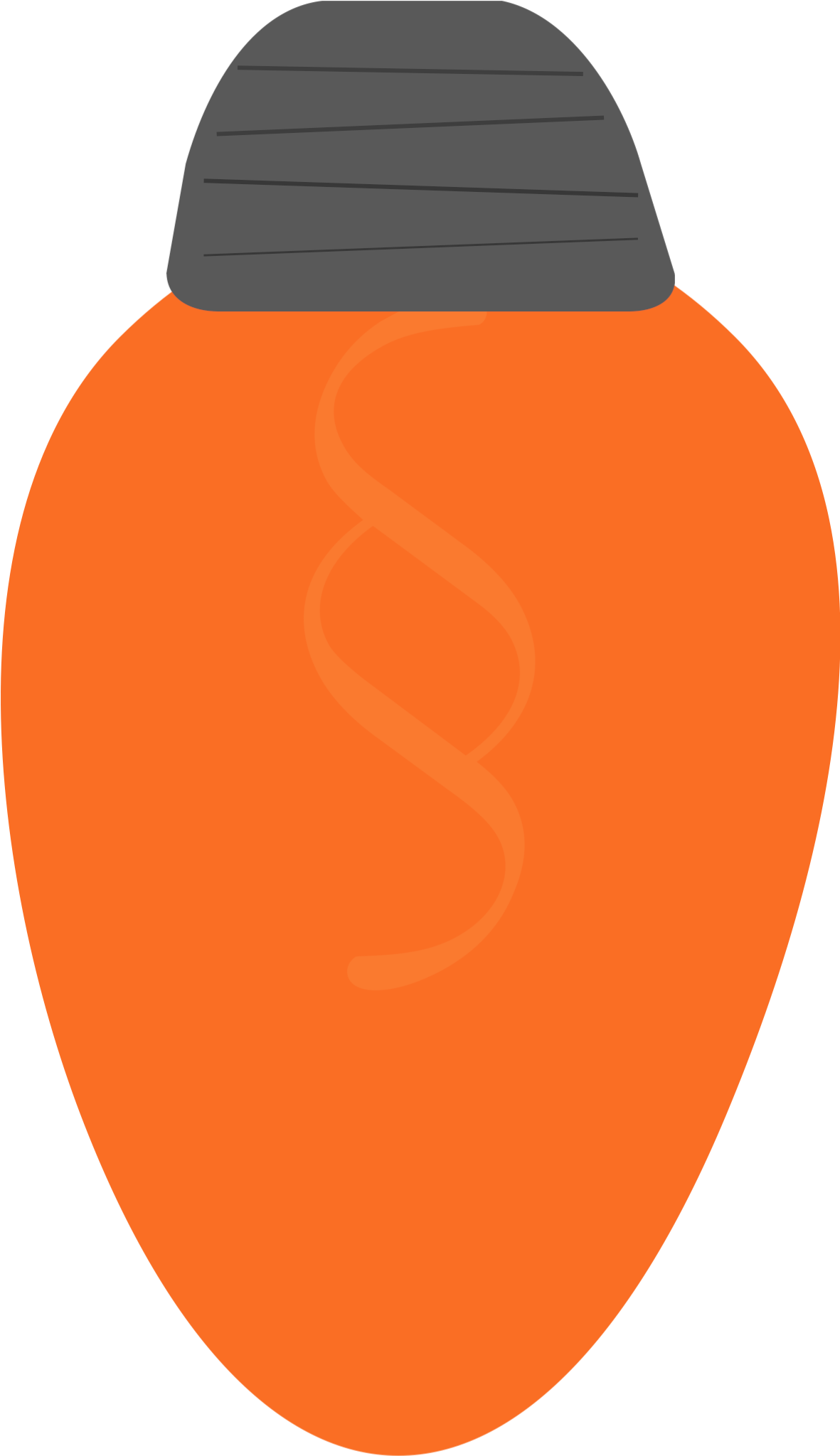 Christmas Light Printable Orange - Christmas Day (1250x2125), Png Download