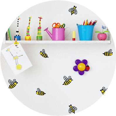 All My Issues For Me And I Was Able To Get Some Stunning - Walls Need Love Honey Bees Mini-pack Wall Decal (404x403), Png Download