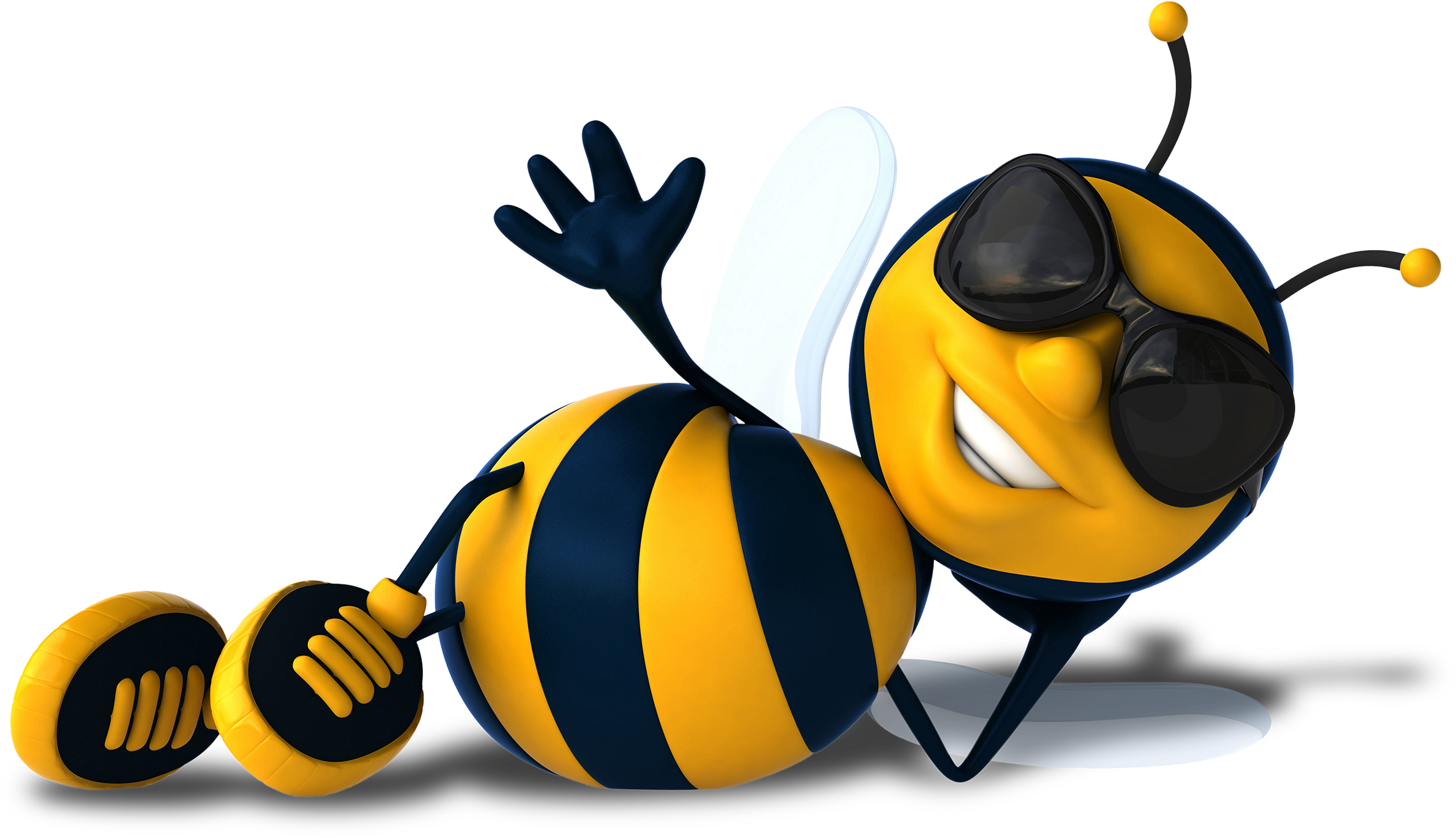 Clipart For U - Bee Clipart (2362x1373), Png Download