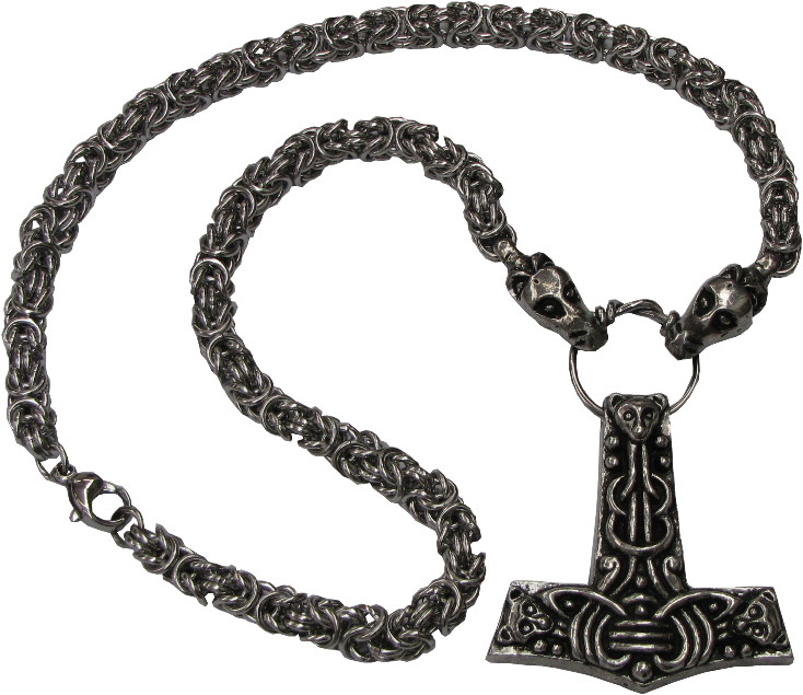 Faroese Thor's Hammer Pendant Necklace - Necklace (799x799), Png Download