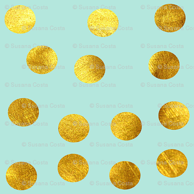 Gold Dots Blue - Redbubble Gold And Pink Dots Studio Clutch Mit Reißverschluss (400x400), Png Download