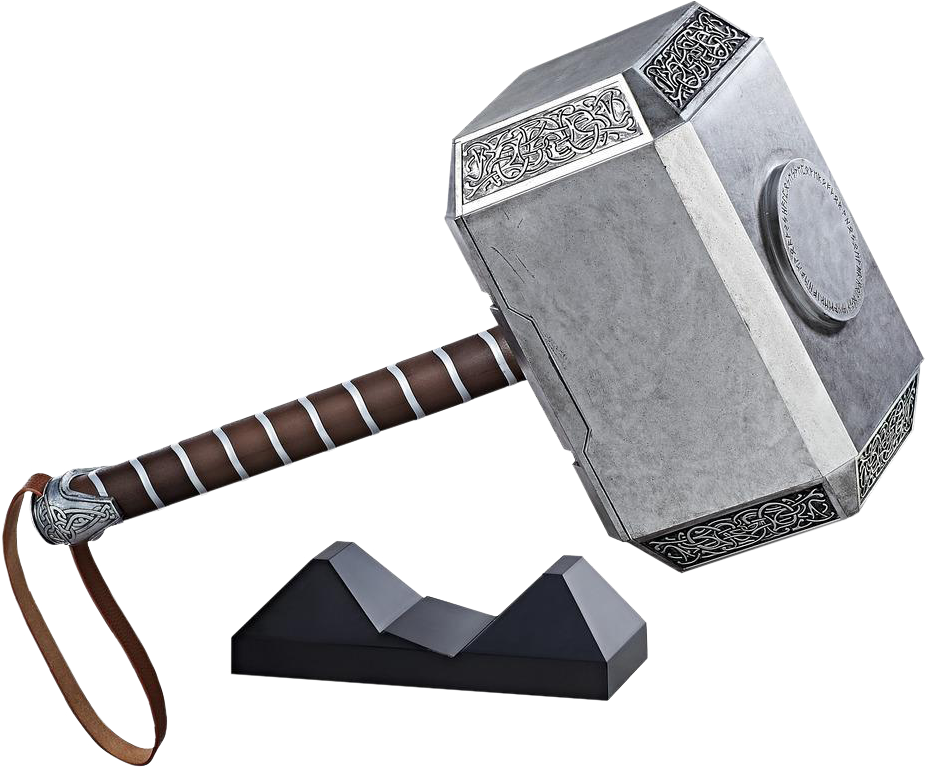 Mjolnir Electronic Hammer Marvel Legends Series - Avengers Legends Series Mjolnir Electronic Thor Hammer (926x767), Png Download