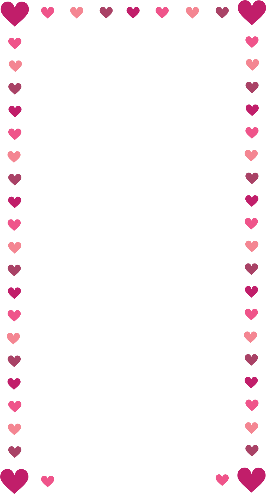 Heart Frame - Png Frame 1080 X 1920 (1080x1920), Png Download