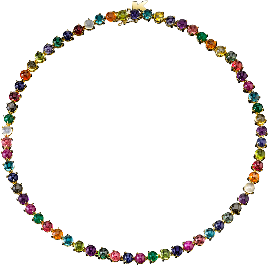 18k Gold Dots Necklace - Necklace (1000x1500), Png Download