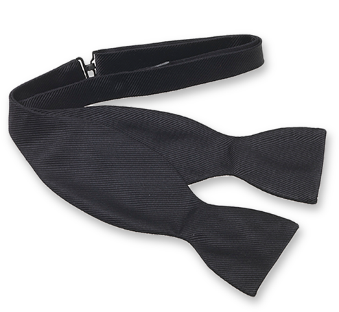 Black Self-tie Bow Tie - Fliege Zum Selberbinden (524x524), Png Download
