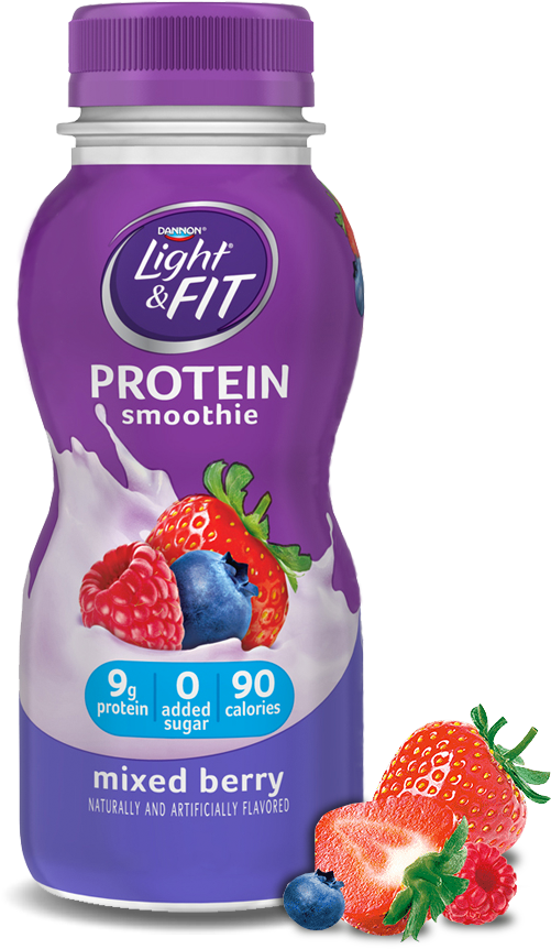 Mixed Berry Protein Smoothie - Mixed Berry Drinkable Yogurt (1140x900), Png Download