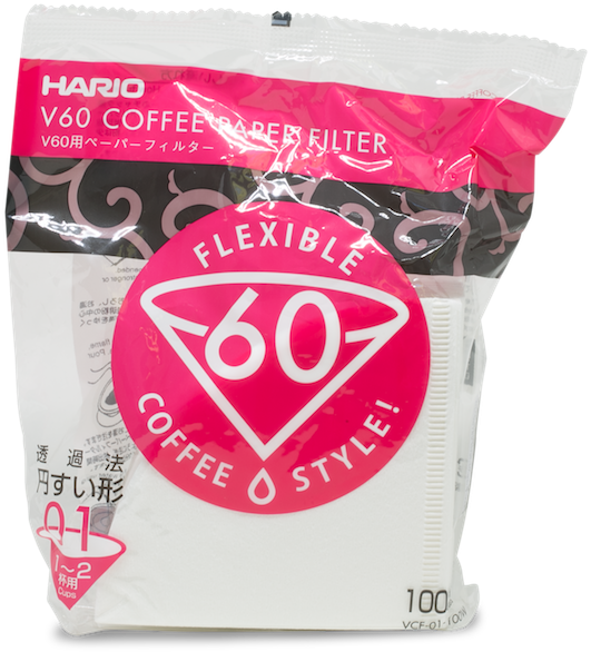 Hario V60 Coffee Paper Filter - Hario V60 Misarashi Coffee Paper Filter (size 01, 100 (800x800), Png Download