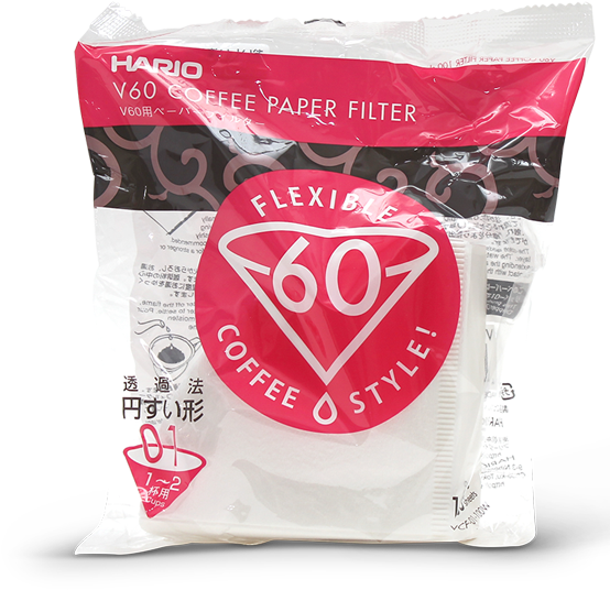 Hario Count Coffee Paper Filter,pack Of 100,white (553x600), Png Download