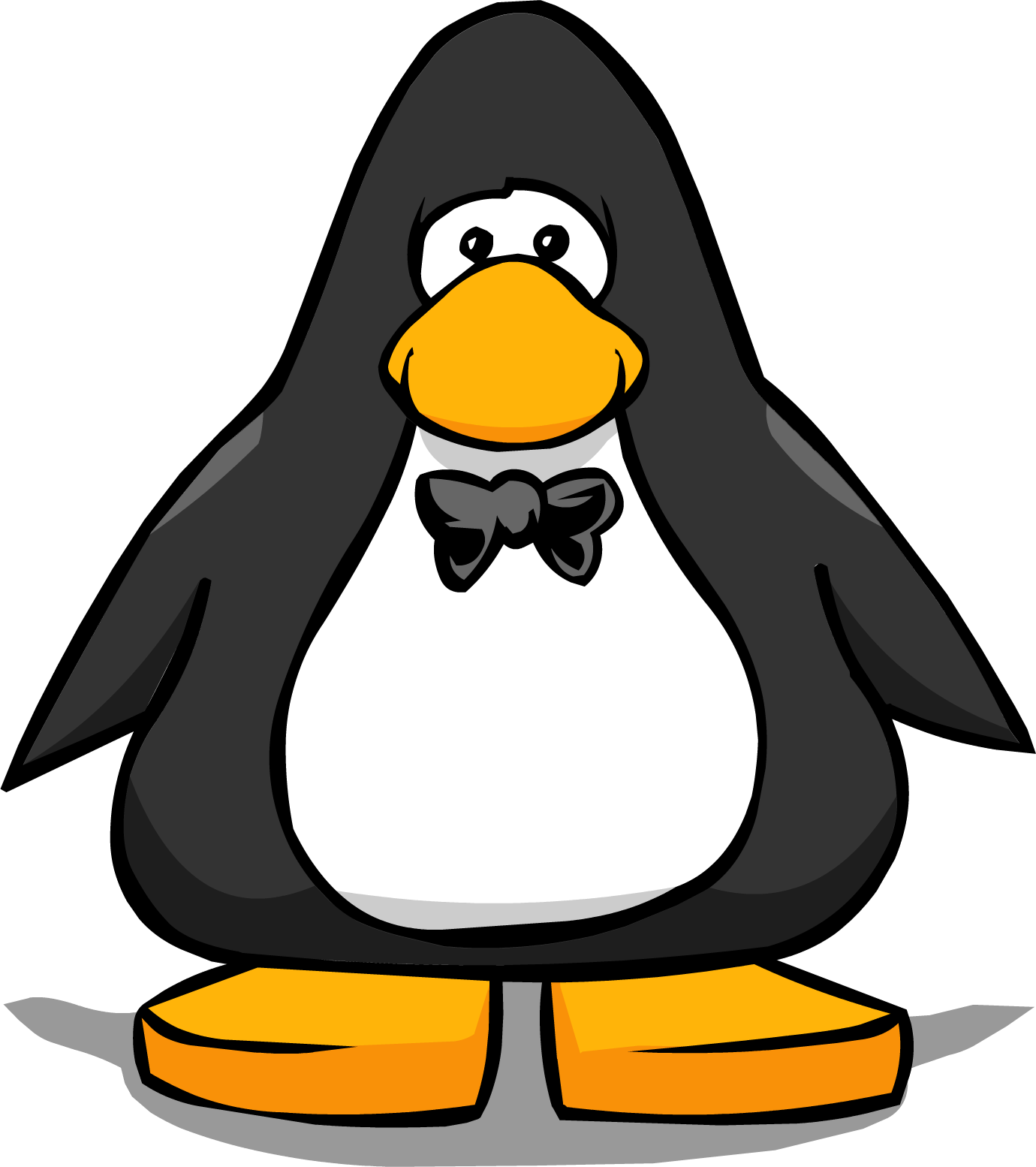 Black Bowtie From A Player Card - Penguin With A Medal (1380x1554), Png Download