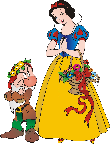 Snow White And The Seven Dwarfs Cartoon Clipart - Disney (600x600), Png Download