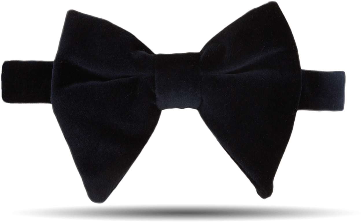 Morris Heritageblack Velvet Bow Tie - Necktie (1372x1372), Png Download