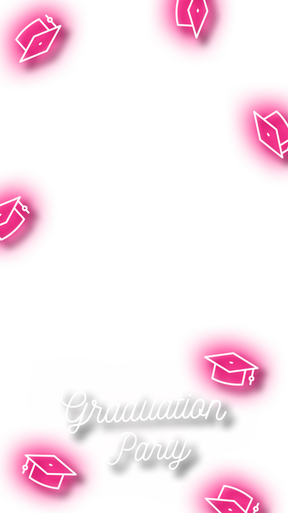 Neon Graduationparty Snapchatgeofilter - Graduation Snapchat Filter Png (1000x1778), Png Download