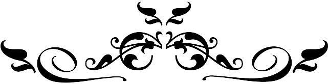 Decorative Line Clip Art Black And White - Decorative Elements Clip Art (640x320), Png Download