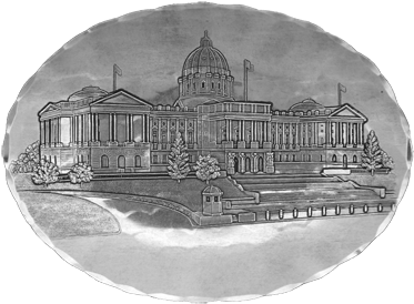 Pa State Capitol Building 7" Aluminum Dish (400x300), Png Download