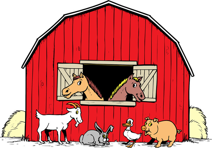 Animal Png Hd For Kids Transparent Animal Hd For Kids - Barn Clipart (700x490), Png Download