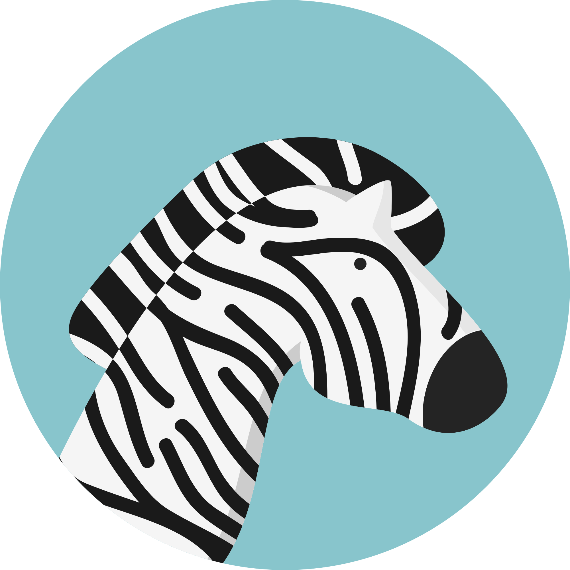Open - Cartoon Zebra (2000x2000), Png Download