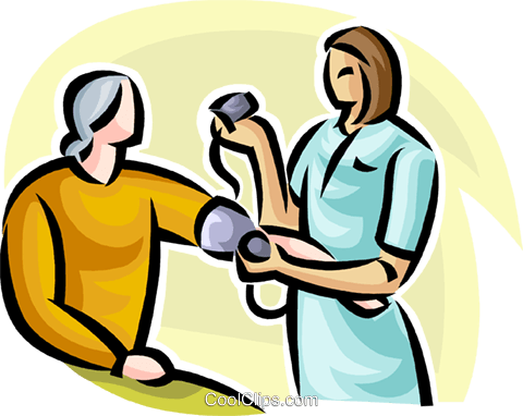 Person Having Their Blood Pressure Taken Royalty Free - Person (480x382), Png Download