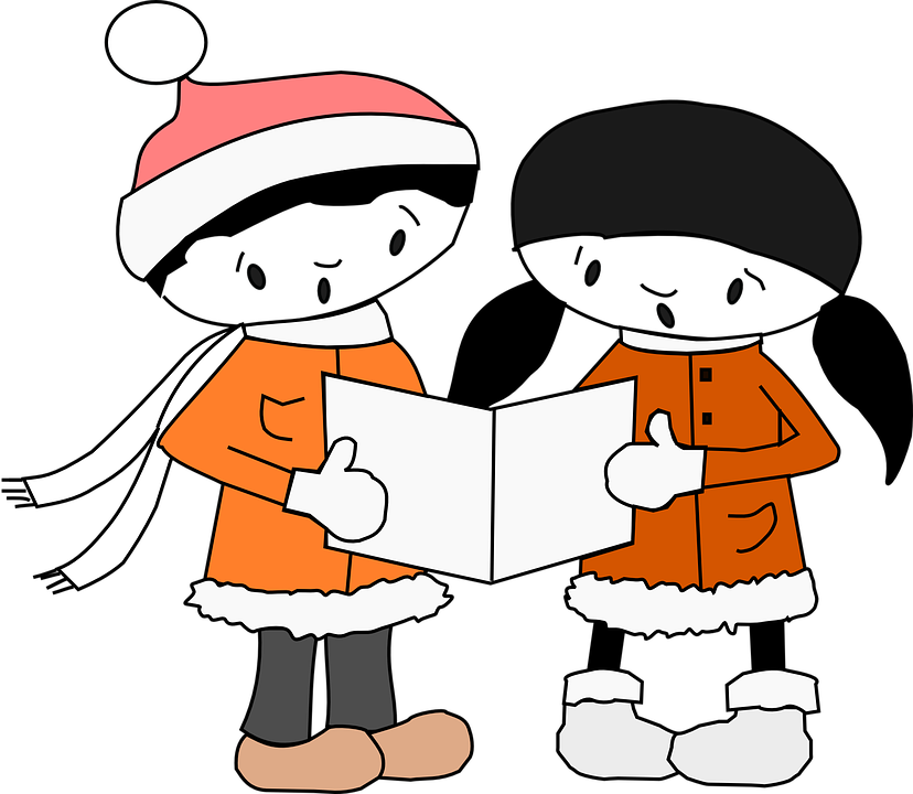 Clip Art Stock Carolers Clipart Spirit - Christmas Carol Clipart Png (828x720), Png Download