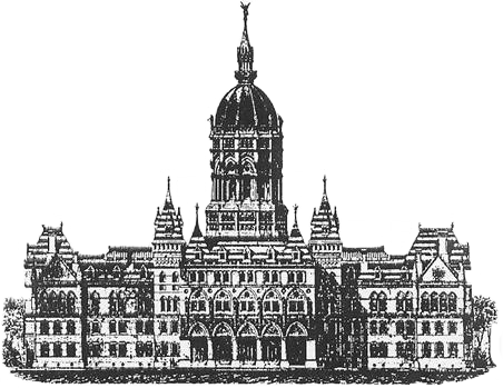 Ct Capitol Building - Connecticut (452x349), Png Download