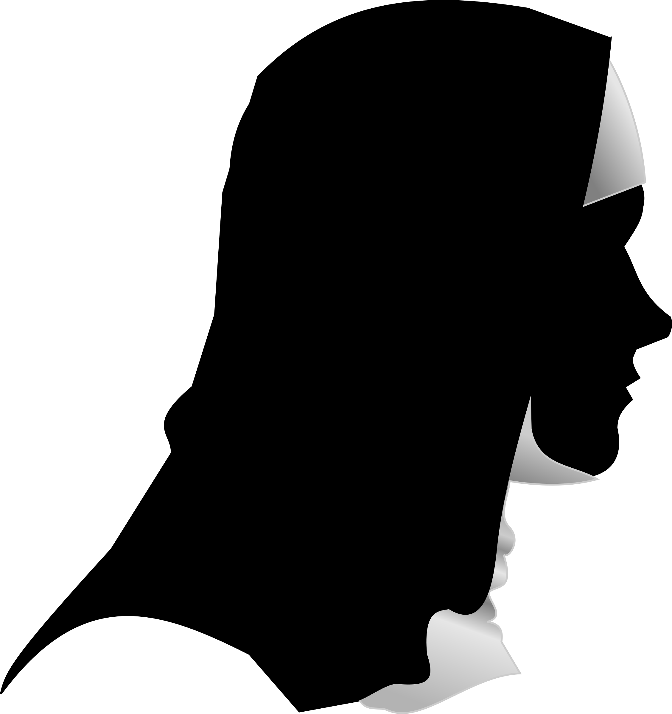 Catholic Nun Silhouette Profile Big Image Png - Silhouette Of A Nun (2256x2400), Png Download