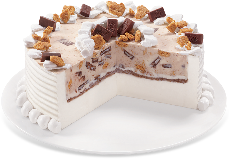 Smores Blizzard Cake - Dairy Queen S Mores Blizzard Cake (810x810), Png Download