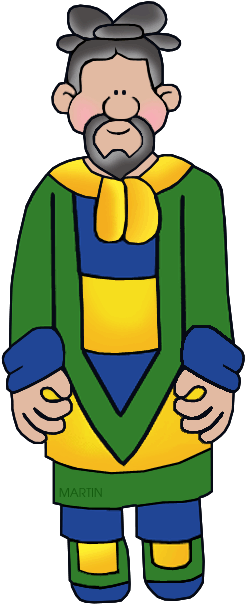 Chinese Man - Clip Art Chinese Man (294x648), Png Download