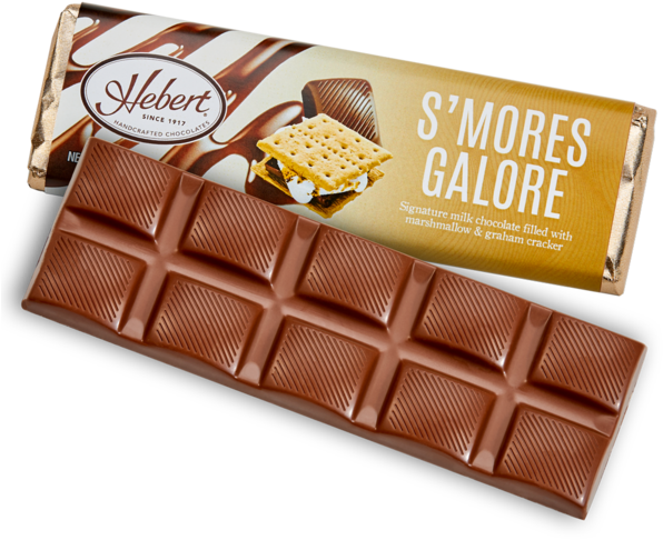 Marshmallow S'mores Galore Milk Chocolate 12 Bar Pack - Solid Milk Chocolate Bar (600x600), Png Download