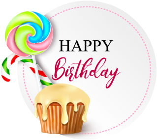 Birthday Illustration With Sweets And Candies, Birthday, - Happy New Year 2011 (360x360), Png Download